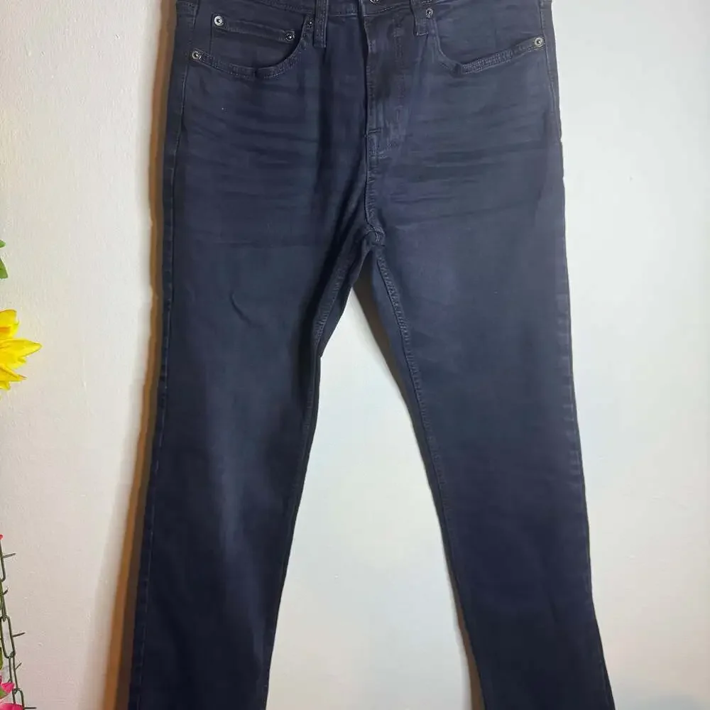 Goodfellow & Co Men's Slim Straight Total Flex Jeans in Washed Black 30wX32L